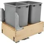 Rev-A-Shelf - 4WCBM-18DM-2 - Double 35 Quart Pullout Waste Container