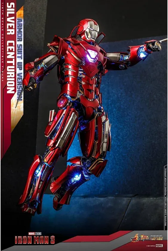 🔥 Hot Toys Iron Man Silver Centurion Diecast Armor Suit Up Ver 1/6 Scale Figure