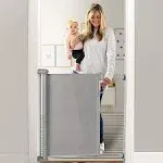 Momcozy Baby Gate, Retractable Baby Gate or Dog Gate 【Easy to Use】 for 33 Tall, Extends Up to 55 Wide, Baby Gate for Stairs, Doorways, Hallways,