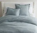 Belgian Flax Linen Duvet Cover, King/Cal. King, Chambray | Pottery Barn