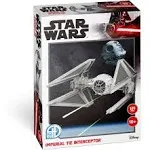 New Disney Star Wars Imperial TIE Interceptor 3D Puzzle 129 Pieces 4D Cityscape