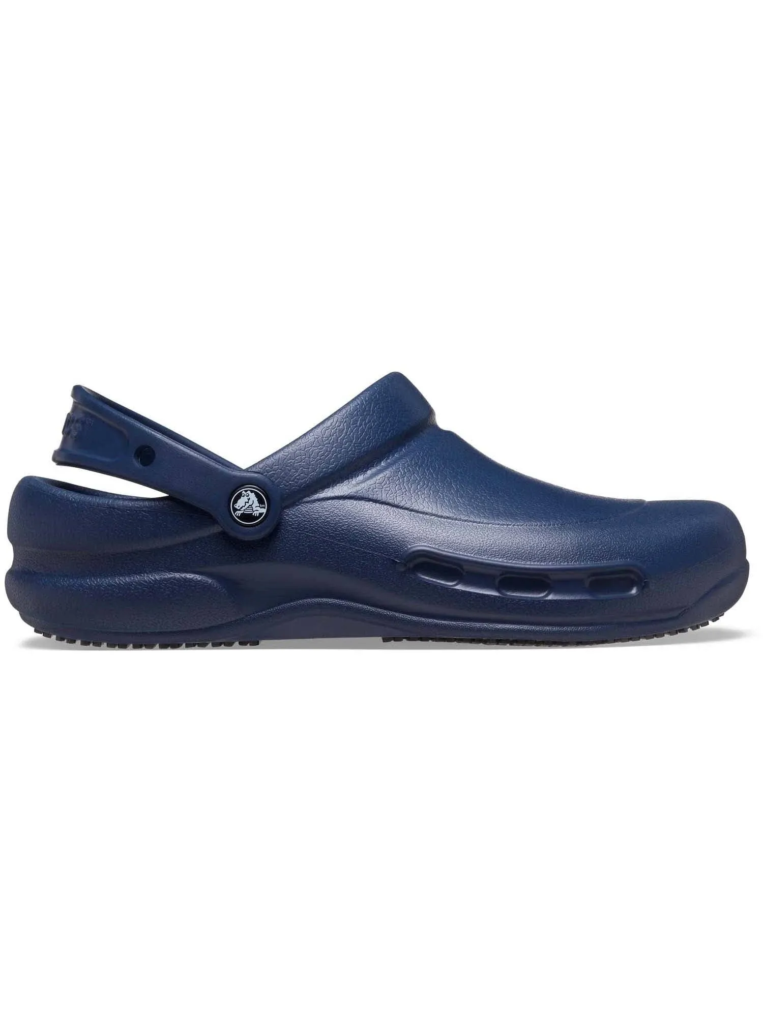 Crocs Bistro Slip Resistant Work Clog, Navy Blue, M15