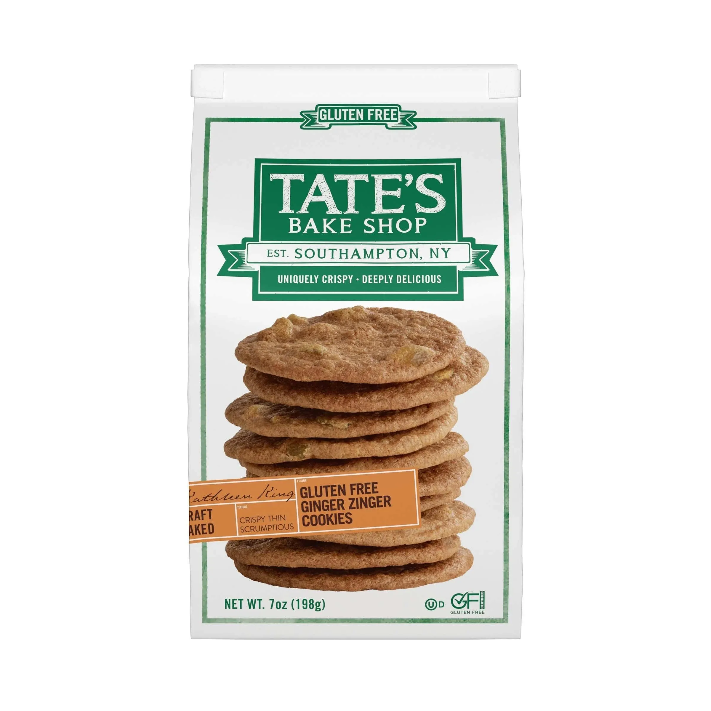 Tate's Bake Shop Gluten Free Ginger Zinger Cookies