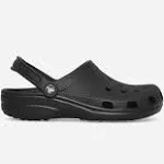 Crocs Unisex Water Friendly Classic Clogs, Black, M 8/W 10