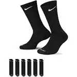 Nike Everyday Plus Cushioned Crew Socks (6 Pack) - Multi-Color L