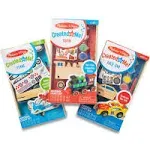 Melissa & Doug Decorate-Your-Own Wooden Craft Kits Set - Plane, Train,