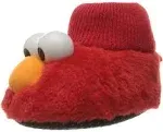 Sesame Street Baby Elmo Puppet Fluffy Cozy Warm Slippers Red Size L 9-10 New