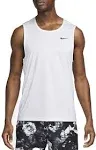 Nike Men's Dri-Fit Ready Fitness Tank Top, Medium, White