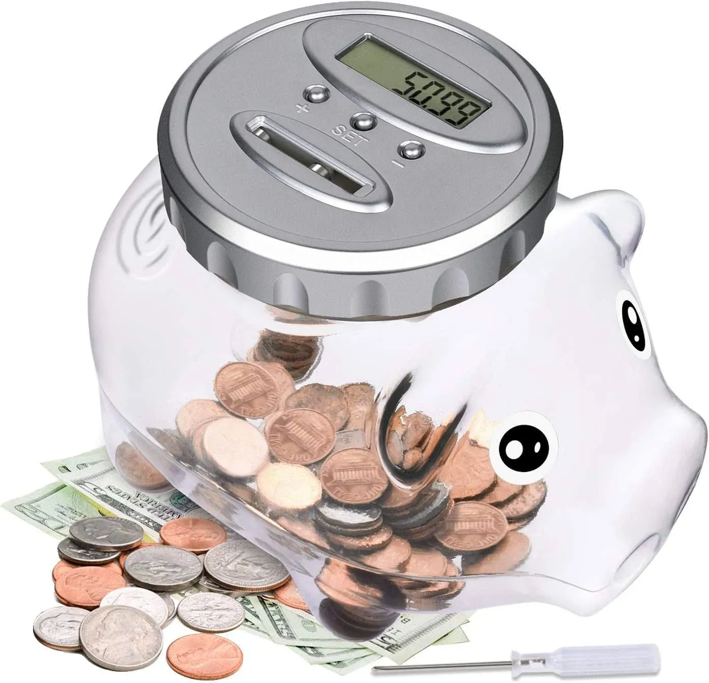 Piggy Bank for Kids Digital Coin Money Jar Birthday Christmas Gift