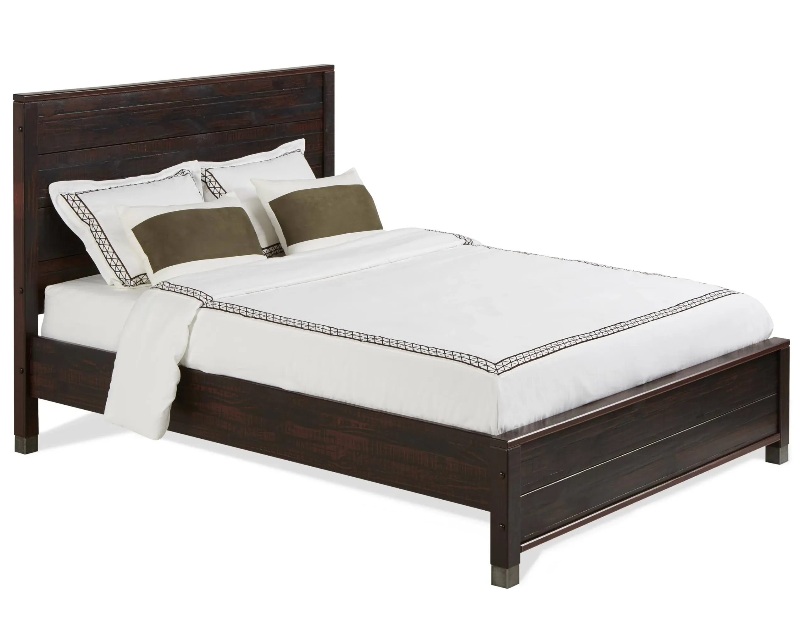 Baja Platform Bed - Full Size - Walnut Finish