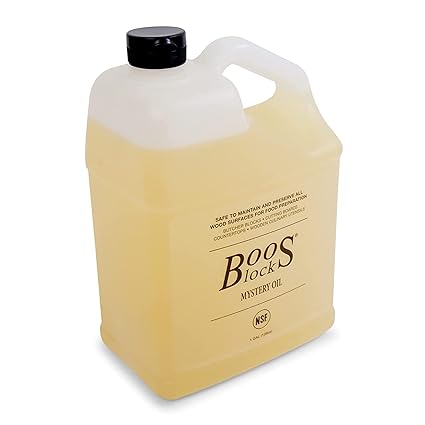 John Boos 128-Ounce Boos Block Mystery Oil Maintenance Care for Wood Kitchen Cutting Boards, Boos Chopping Block & Countertops