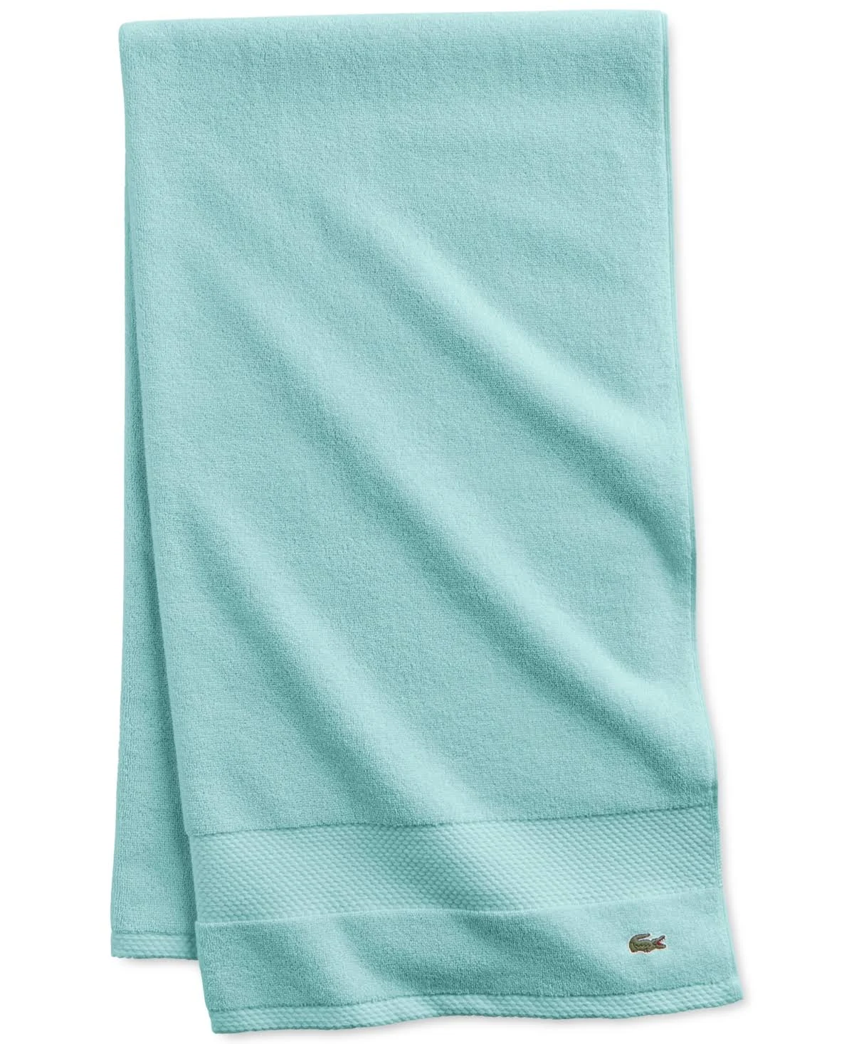 Lacoste Heritage Supima Cotton Bath Towel, Mint, 30" x 54"