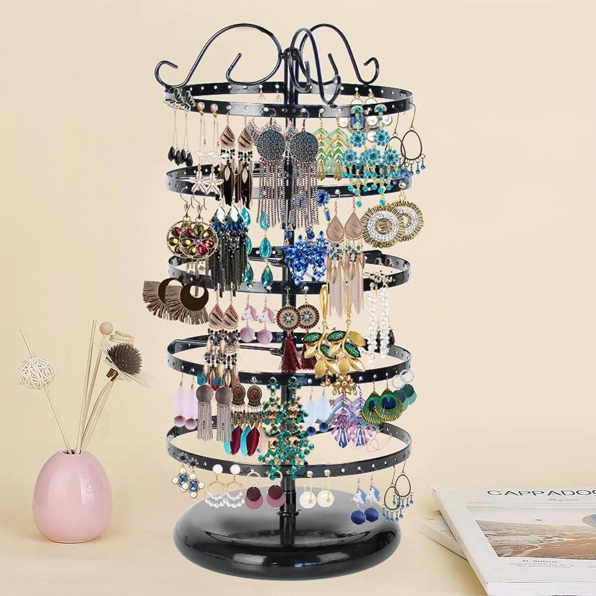 1pc * 5-* Jewelry * *, Rotating Jewelry * Stand, Jewelry Hanging Display *, For * * Pendants, */*