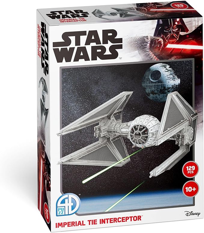 4D Cityscape Star Wars 3D Paper Model Kits (Imperial Tie Interceptor)