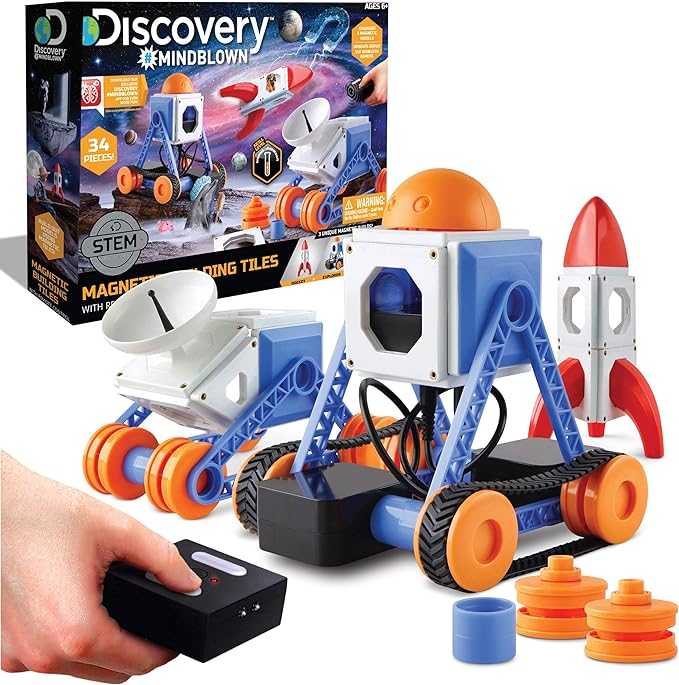 Discovery #Mindblown Magnetic Building Tiles with Remote Control