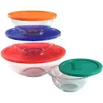 Pyrex Smart Essentials 8-Piece Mixing Bowl Set