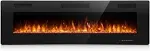 Antarctic Star 30 inch Electric Fireplace In-Wall Recessed and Wall Mounted Fireplace Heater and Linear Fireplace with Multicolor Flame Timer 750/1500