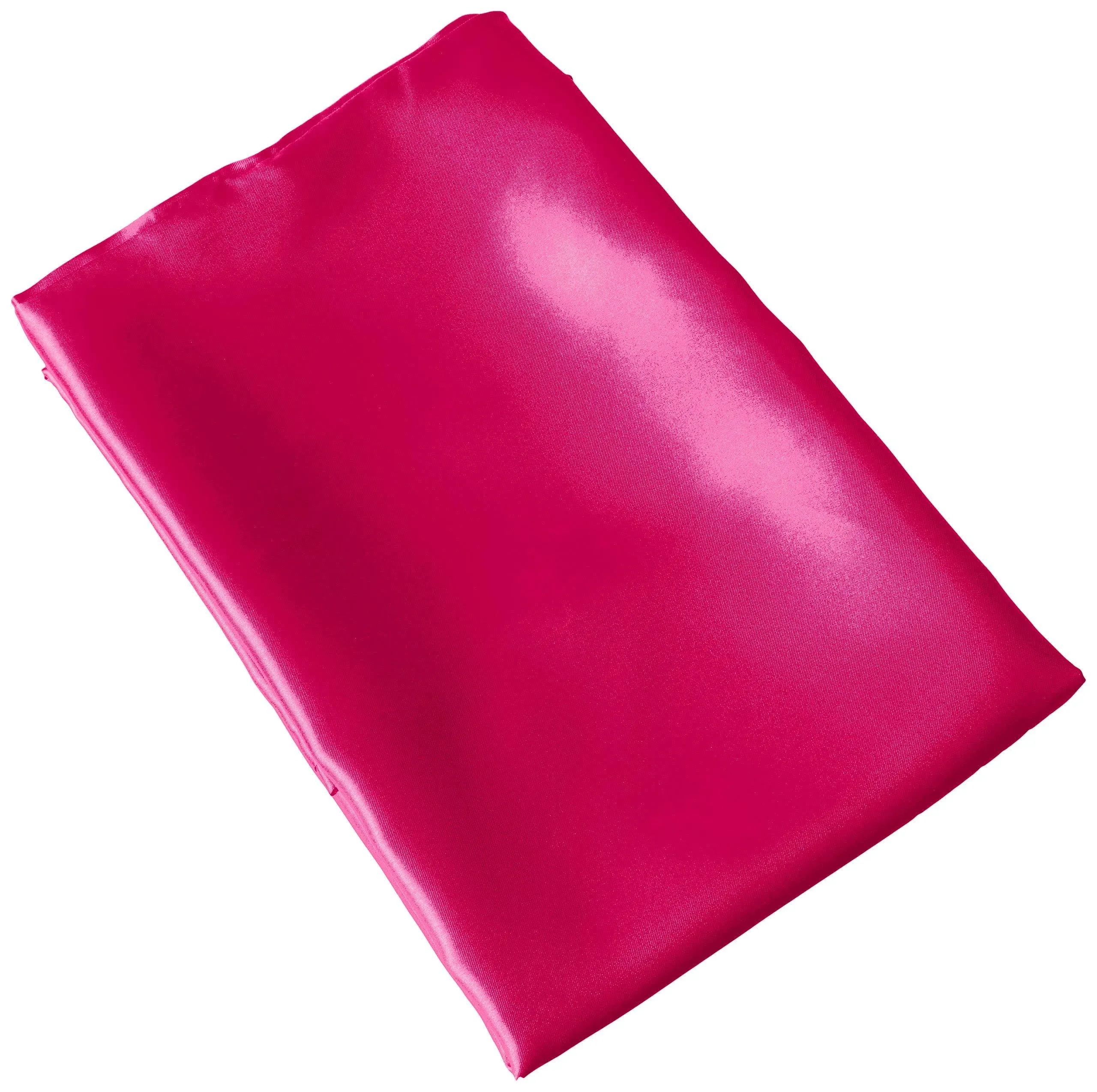 Morning Glamour SINGLE Standard Satin Pillowcases-FUSCHIA/BARBIE PINK envelope closure, for beautiful hair and skin, for women