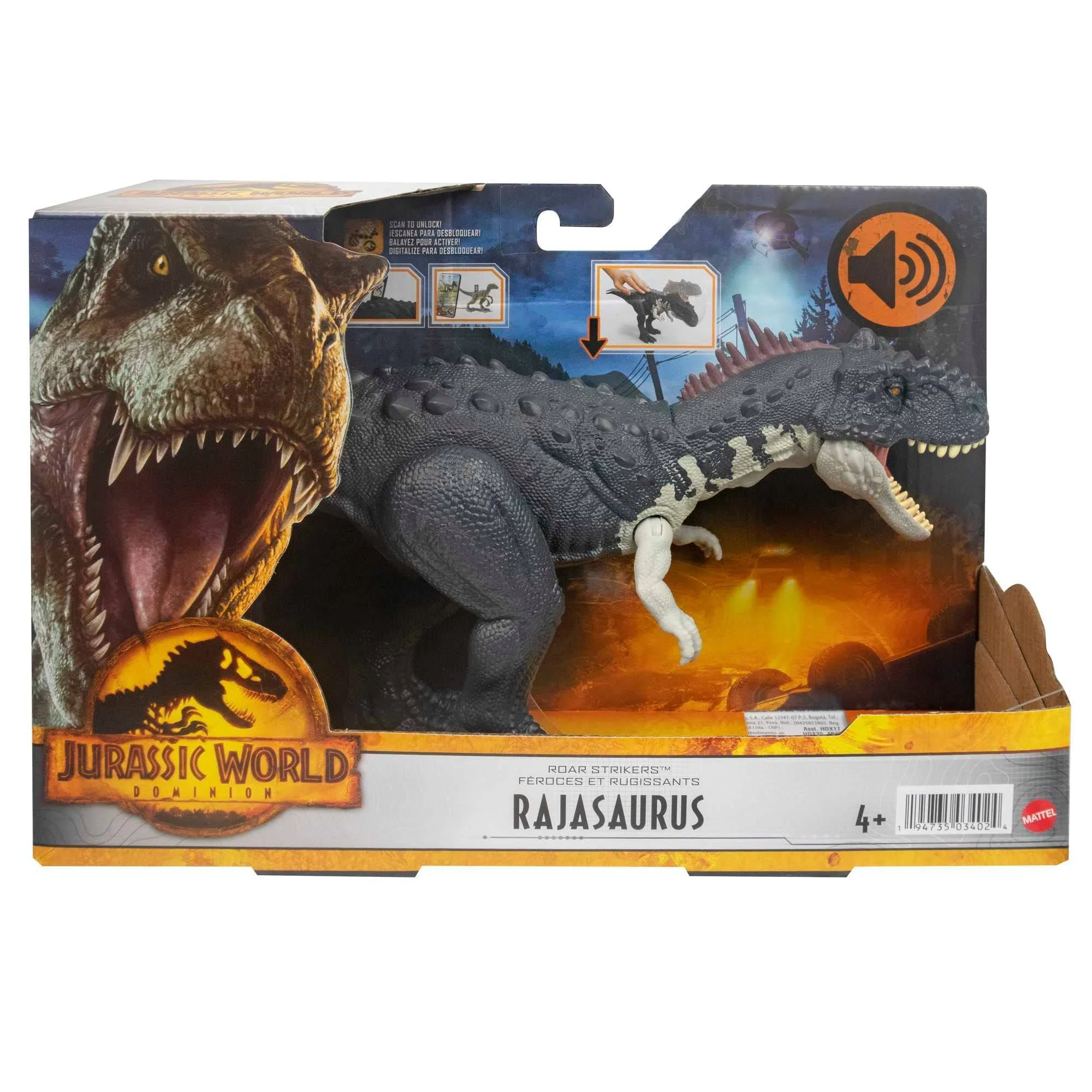 Jurassic World Dominion Roar Strikers Ankylosaurus Figure