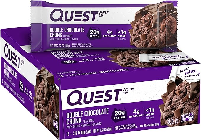 Quest Protein Bar, Double Chocolate Chunk Flavor - 2.12 oz