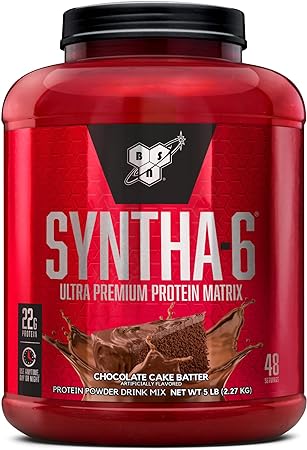 BSN Syntha-6 Sustained Release Protein Powder, Chocolate Milkshake - 10.05 lbs packet