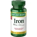 Nature's Bounty Iron - 65 mg - 100 Tablets