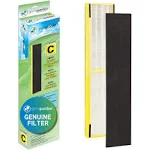 Germ Guardian Filter C HEPA Pure Genuine Air Purifier Replacement Filter, Removes 99.97% of Pollutants for AC5000 Series, 4-Pack, Black/Yellow, FLT50004PK