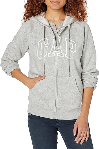 GAP Women's Logo Hoodie Hooded Full Zip Sweatshirt