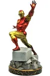 DIAMOND SELECT TOYS Marvel Premier Collection Classic Iron Man Resin Statue, Red-and-gold