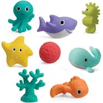 Infantino Aquarium Bath Squirters, 8 Piece Set