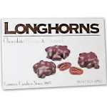 Lammes Candies Milk Chocolate Longhorns - Milk Chocolate Pecans and Caramel, 6 Ounce Box