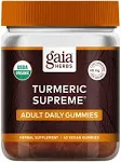 Gaia Herbs Turmeric Supreme Adult Daily Gummies-Daily Swelling Support for Healthy, Active Life-USDA Certified Organic Blend of Turmeric and Supportive Herbs-40 Gummies(20-Day Supply)