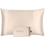 Blissy Queen 100% Mulberry Silk Pillowcase | Champagne