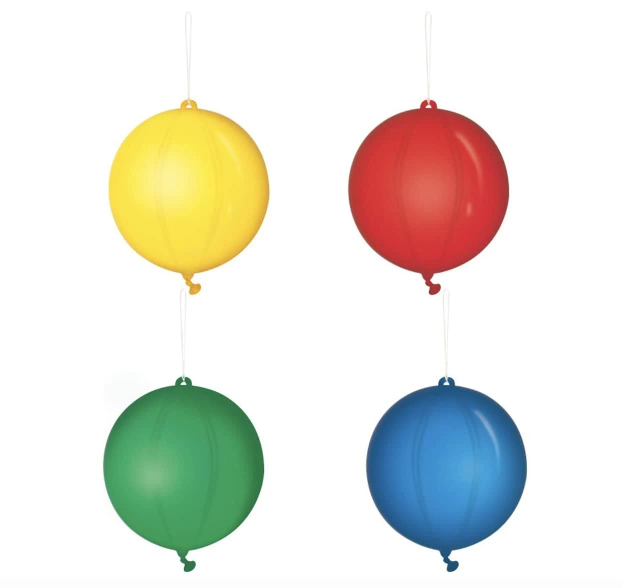 Assorted Punch Balloons (4-Pack) - Ultimate Party Decoration, Perfect for Any Celebration & Event