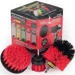 Drill Brush 3 PC Kit Red