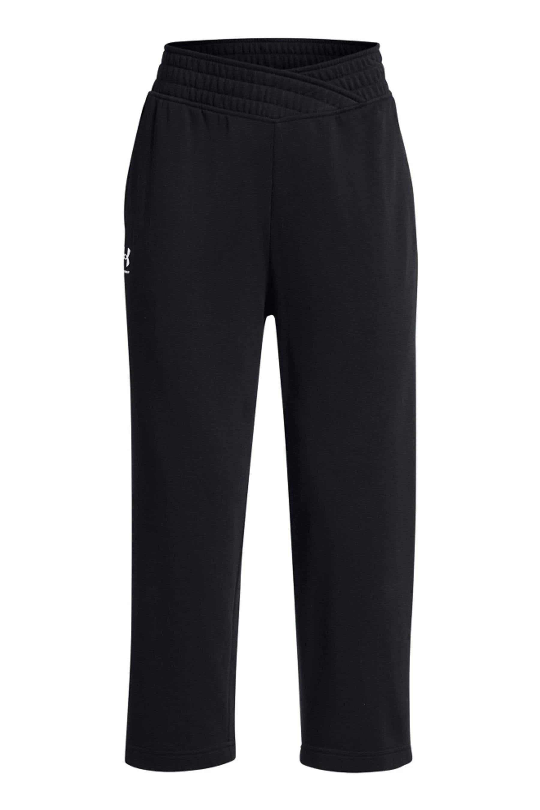 Under Armour Women's Rival Terry Wide Leg Crop Pants