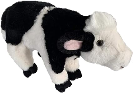 Barnyard Animals 11" Plush Animal Toys (Black Jersey Cow)