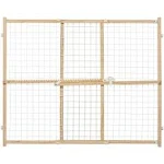 MidWest Wire Mesh Wood Pressure Mount Pet Safety Gate 32&#034; tall - 1 count 2932...