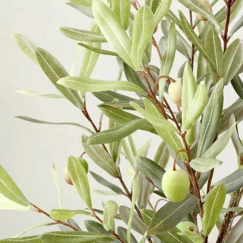 Faux Olive Potted Tree - Lush Mediterranean Decor, No Maintenance Greenery for Year-Round Beauty!