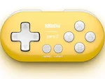 8Bitdo Zero 2 Bluetooth Gamepad Keychain Sized Mini Controller for Switch, Windows, Android, macOS & Raspberry Pi(Yellow Edition)