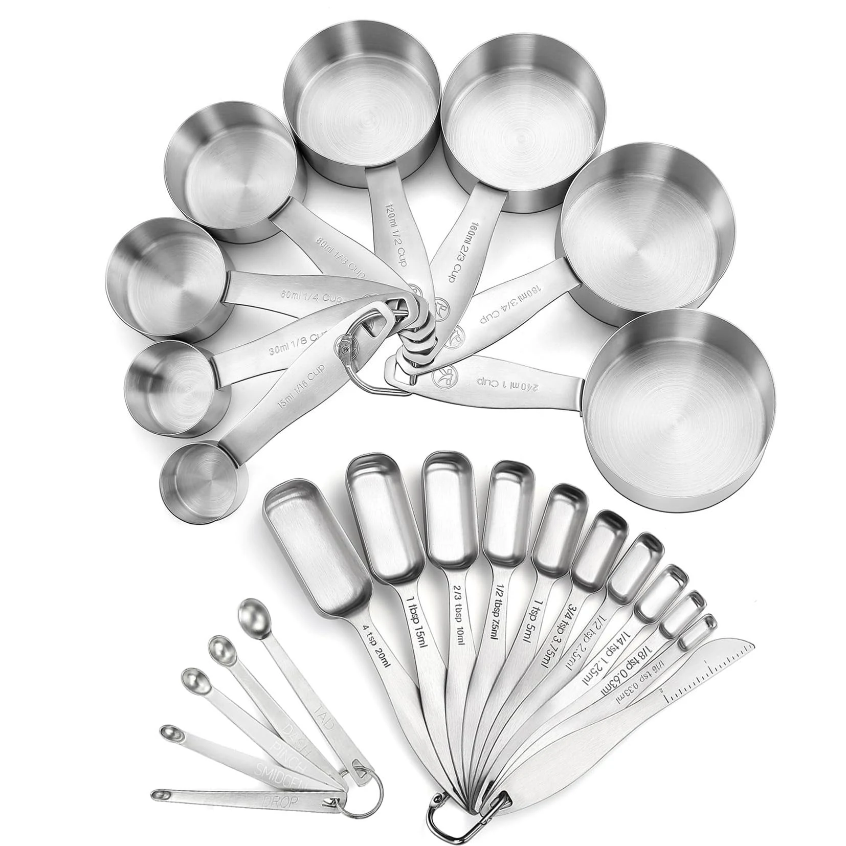 Lucksury Measuring Cups and Spoons Set of 24 Piece