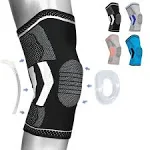 Compressa Knee Compression Sleeve For Women & Men, Braces for Knee Pain - Premium Non-Slip Support For Knee Joint Pain, Muscle Recovery, Arthritis Relief, Injury Recovery and More - Knee Sleeves For Weightlifting, Volleyball, Basketball and more