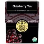 Buddha Teas 100% Organic Elderberry Tea - 18 bags, 0.95 oz box