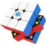 CuberShop Gan 356 M Magnetic Speed Cube Standard, Gans 3x3 Stickerless Magnetic Cube, Smooth & Fast 3 by 3 Lite Flagship Perf