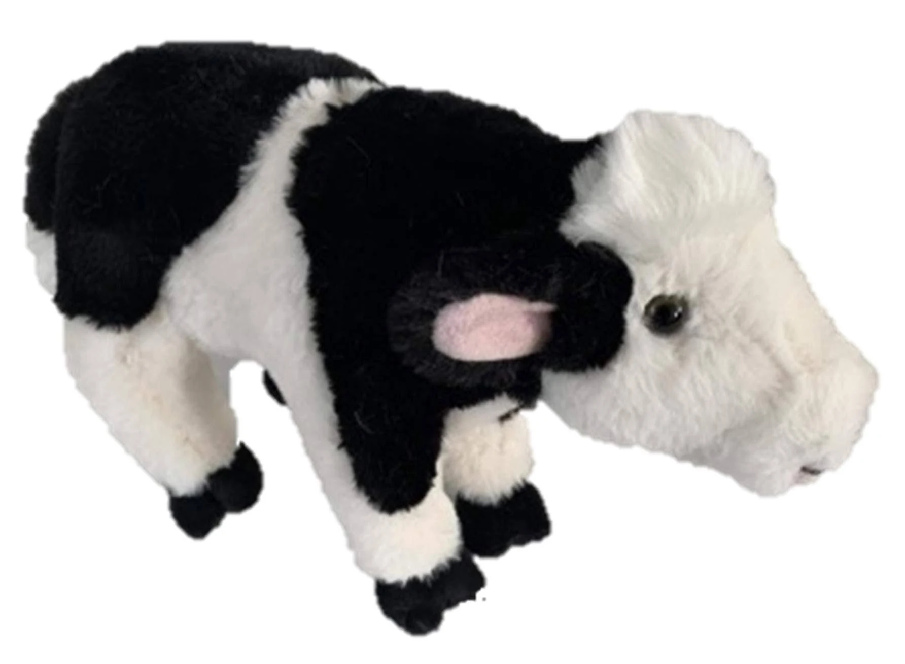 Barnyard Animals 11" Plush Animal Toys (Black Jersey Cow)