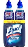 Lysol Power Toilet Bowl Cleaner, 48oz (2X24oz), 10X Cleaning Power