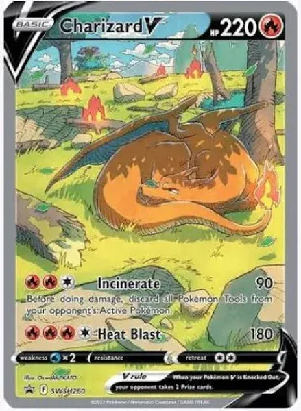 Charizard V - SWSH260 (SWSH:PR) Promo - Near Mint Holofoil