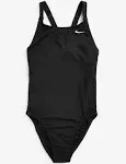 Nike Hydrastrong Solid Fastback One Piece Swimsuit - Black