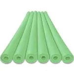 Oodles of Noodles Deluxe Foam Pool Swim Noodles - 6 Pack Lime Green