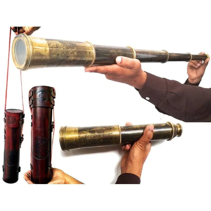 Rare Brass Telescope East India Company 1818 Tracker Spyglass Scope Replica A...